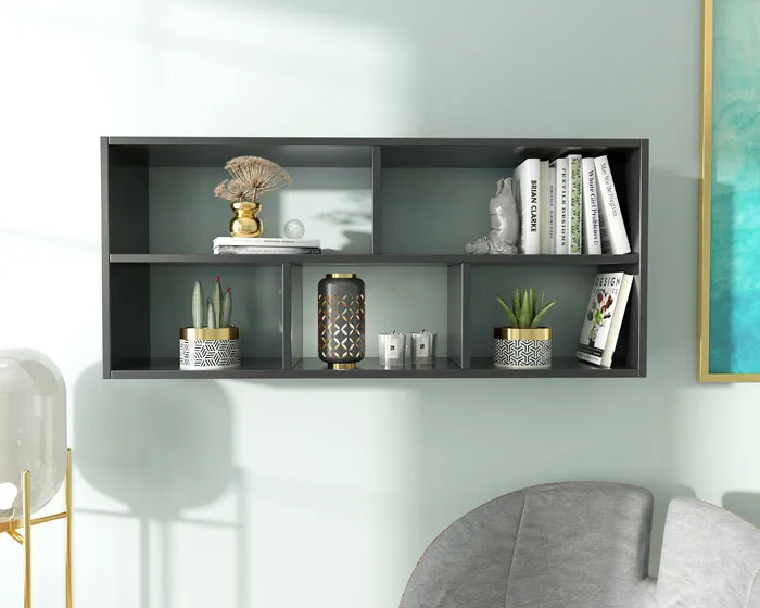 półka nad biurko Ovenis 3X czarna