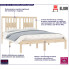 Drewniane łóżko w kolorze naturalnym 120x200 Basel 4X
