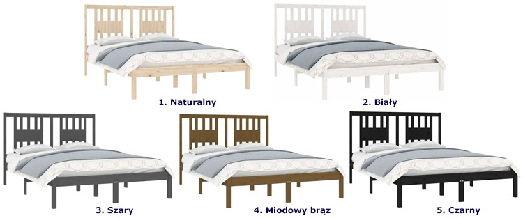 kolory łóżka Pierot 4X