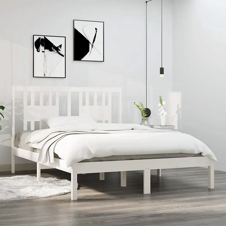 Aranżacja z białym łóżkiem Basel 4X