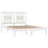 Drewniane białe łóżko 120x200 Basel 4X
