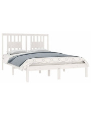 Białe łóżko z litego drewna 120x200 - Basel 4X w sklepie Edinos.pl