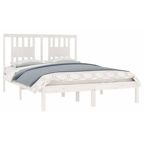 Sosnowe białe łóżko 120x200 Basel 4X