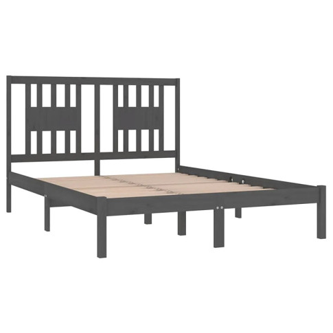 Drewniane szare łóżko 120x200 Basel 4X