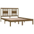 Drewniane brązowe łóżko 120x200 Basel 4X