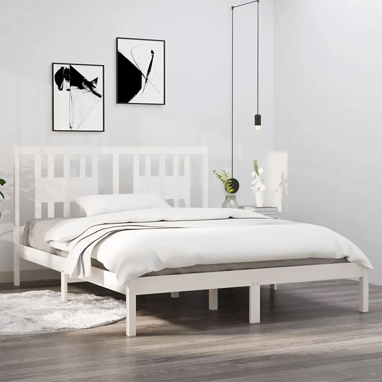 Aranżacja z białym łóżkiem Basel 5X