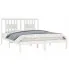 Sosnowe białe łóżko 140x200 Basel 5X