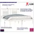 Drewniane łóżko w kolorze białym 160x200 Basel 6X