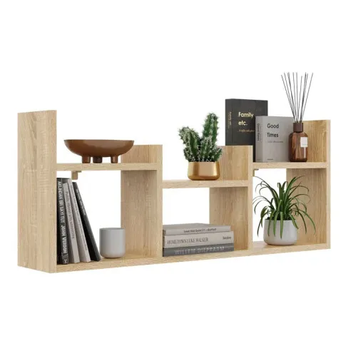 nowoczesna nadstawka na biurko dąb sonoma Lorea 3X