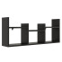 Czarna minimalistyczna nadstawka na biurko - Lorea 3X