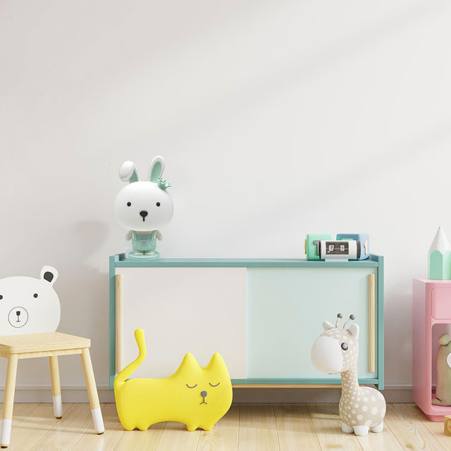 Zielona lampka nocna dziecięca króliczek A363-Karisma