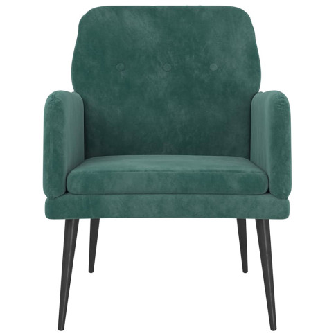 Zielony nowoczesny fotel wypoczynkowy Efestos