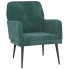 Zielony tapicerowany welurem fotel wypoczynkowy - Efestos