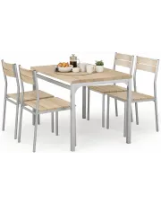 Zestaw do kuchni z krzesłami dąb sonoma - Katris w sklepie Edinos.pl