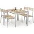 Zdjęcie produktu Stół z krzesłami dąb sonoma - Katris.