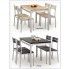 Zdjęcie stół z krzesłami Torino dąb sonoma - sklep Edinos.pl