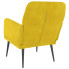 Żółty fotel tapicerowany Efestos