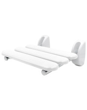 Białe ścienne krzesełko prysznicowe - Gervix w sklepie Edinos.pl