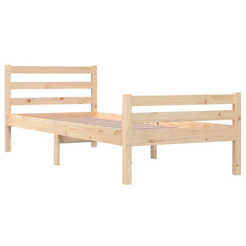 Drewniane naturalne łóżko 90x200 Aviles 3X