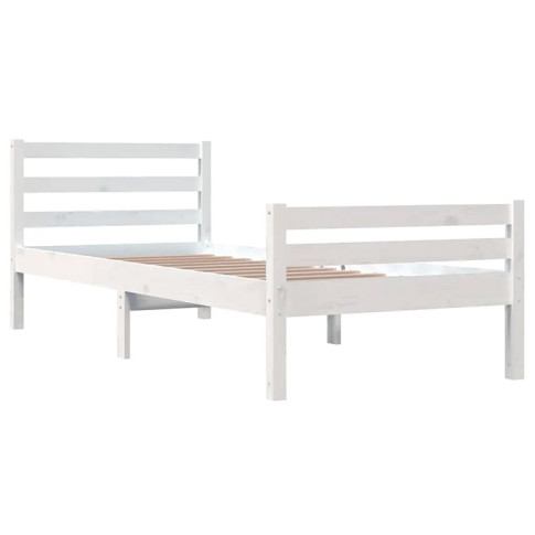 Drewniane białe łóżko 90x200 Aviles 3X