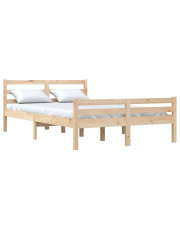 Łóżko z naturalnego drewna sosnowego 120x200 - Aviles 4X w sklepie Edinos.pl