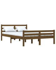 Drewniane łóżko miodowy brąz 120x200 - Aviles 4X w sklepie Edinos.pl