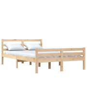 Podwójne łóżko z naturalnej sosny 140x200 - Aviles 5X w sklepie Edinos.pl