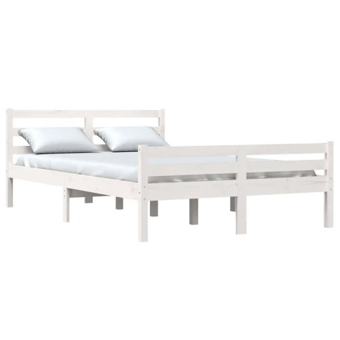 Sosnowe białe łóżko 160x200 Aviles 6X
