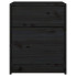 Czarna szafka nocna z litego drewna Cewi
