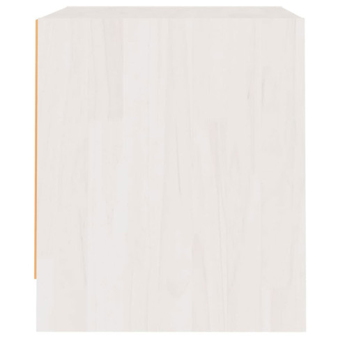 Biała szafka nocna drewniana Enas