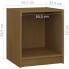 wymiary drewnianej minimalistycznej szafki nocnej z drewna ixis