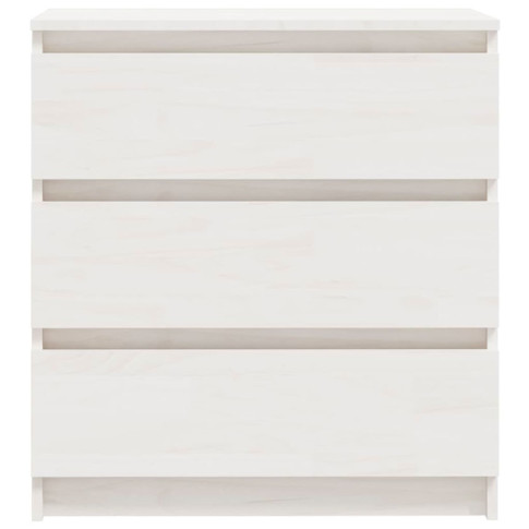 Biała komoda drewniana 3 szuflady Lixi