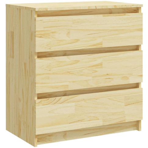 Sosnowa komoda drewniana z 3 szufladami Lixi