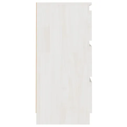 Biała drewniana komoda z 3 szufladami do sypialni Orco