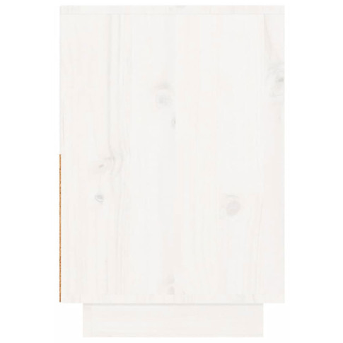 Biała szafka z litego drewna sosnowego Zopi