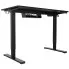 Czarne metalowe biurko elektryczne z regulacją wysokości Rucal 3X