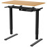 Metalowe biurko elektryczne drewniany + czarny Rucal 4X