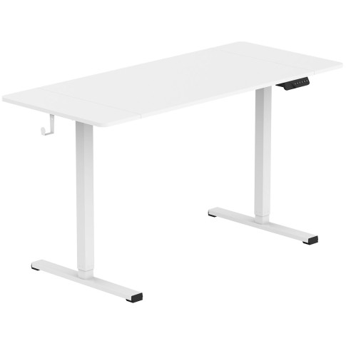 Białe biurko elektryczne 140x60 Rucal 5X