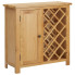 Drewniana szafka z półkami i stojakiem na wino - Szabol 