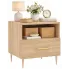 Szafka nocna na metalowych nóżkach dąb sonoma - Reta