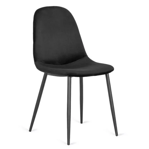 Czarne krzesło nowoczesne Heso