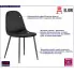 Czarne minimalistyczne krzesło Heso