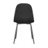 Czarne tapicerowane krzesło Heso
