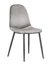 Szare nowoczesne krzesło tapicerowane - Heso w sklepie Edinos.pl