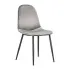 Szare nowoczesne krzesło tapicerowane - Heso