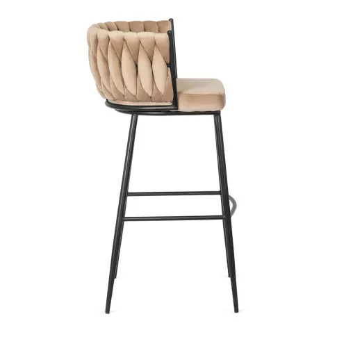 Beżowy hoker pleciony Gido