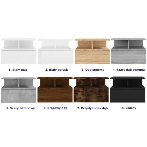 Dostępna kolory szafki Naprix