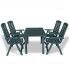Zdjęcie produktu Stół ogrodowy z krzesłami Elexio 2X - zielony.