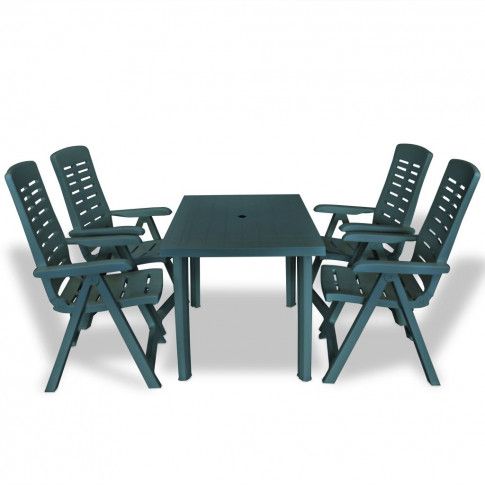 Zdjęcie produktu Stół ogrodowy z krzesłami Elexio 2X - zielony.