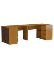 Podwójne biurko dla rodzeństwa olcha - Chain w sklepie Edinos.pl